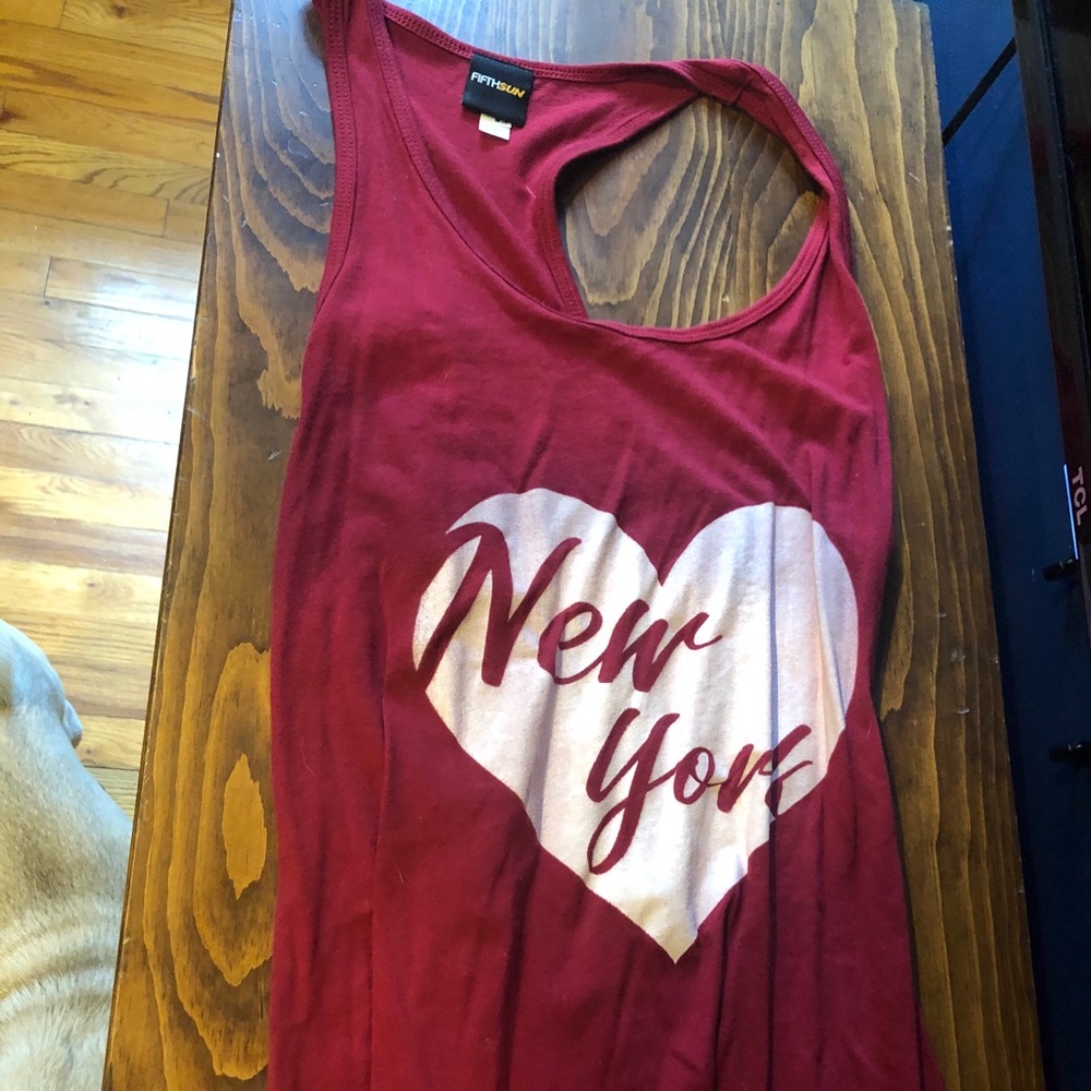 NY racerback tank